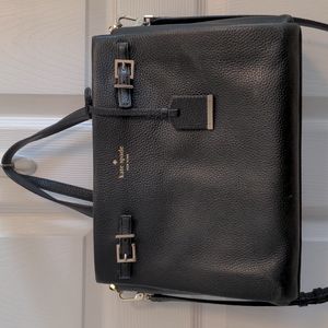 Kate Spade pebbled leather black cross body bag